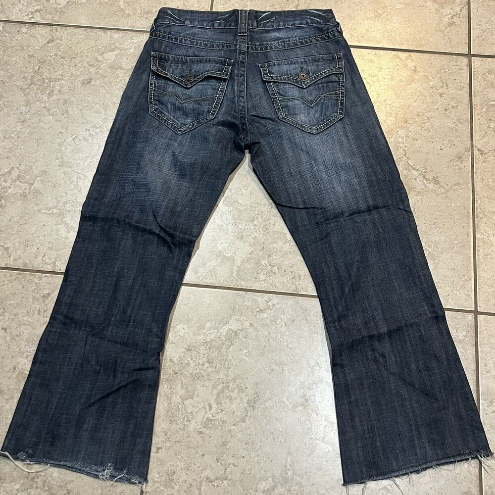 Guess Jeans (Rn62136) Original Stretch Boot Cut Women's 31x27 Raw Hem - Picture 2 of 5